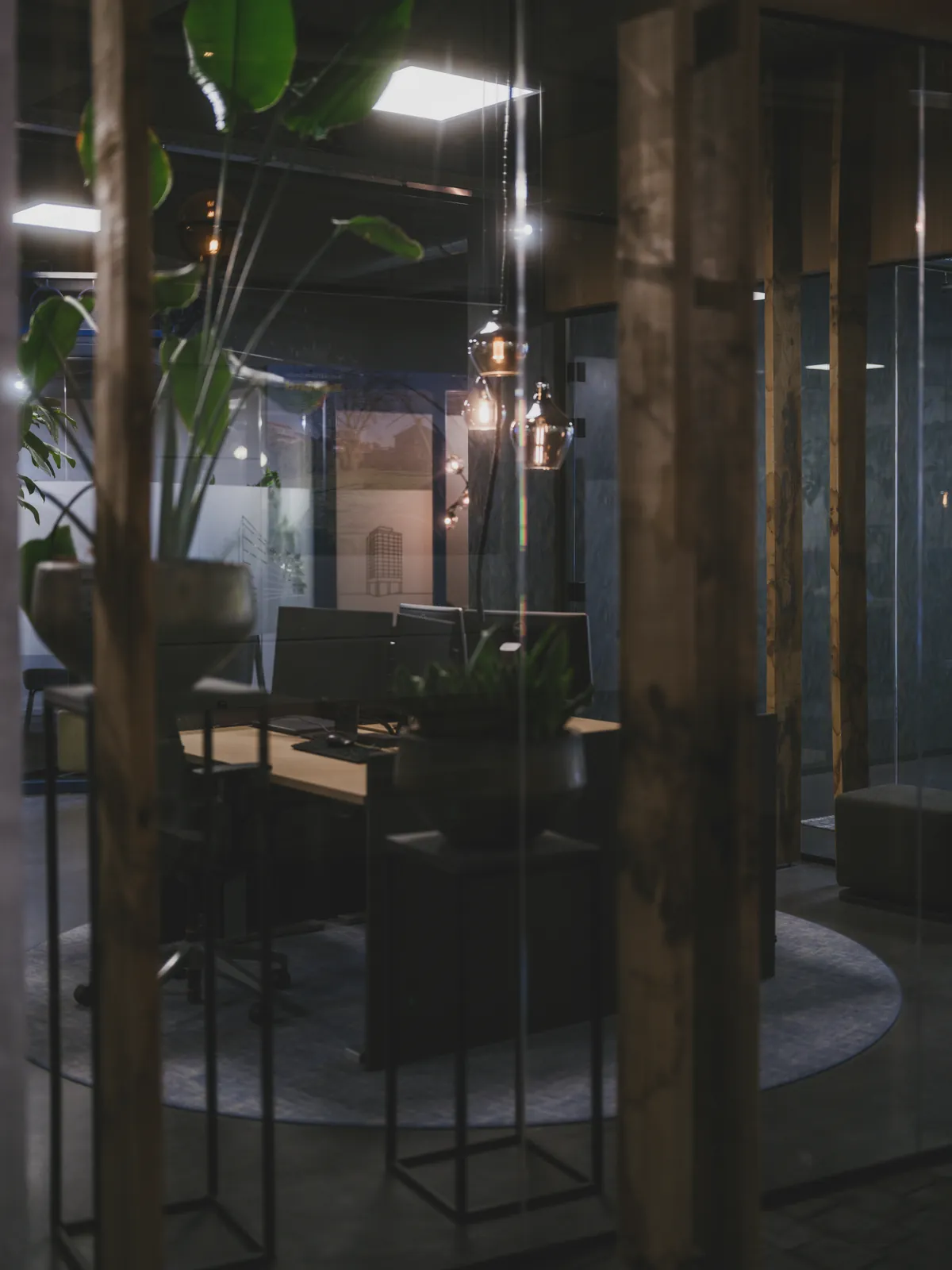 Corporate office interior, illustrating commercial bug sweep services